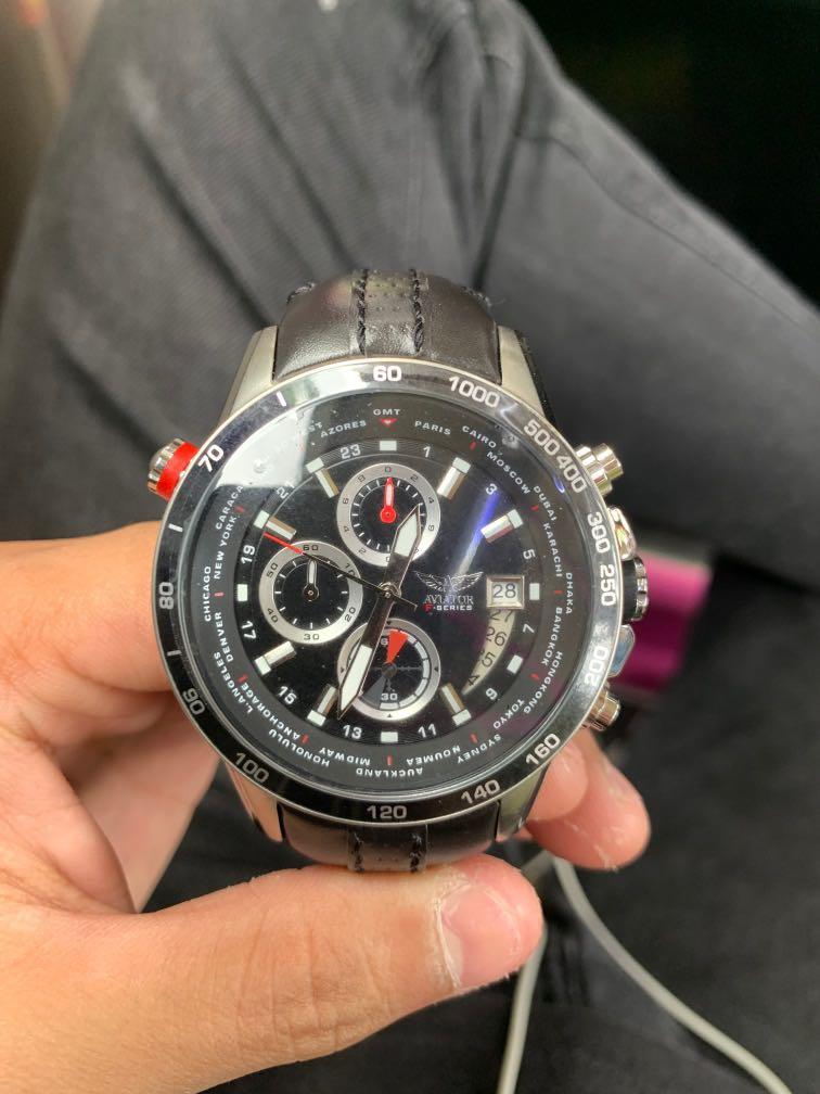 aviator f series world time tachymetre chronograph timepiece