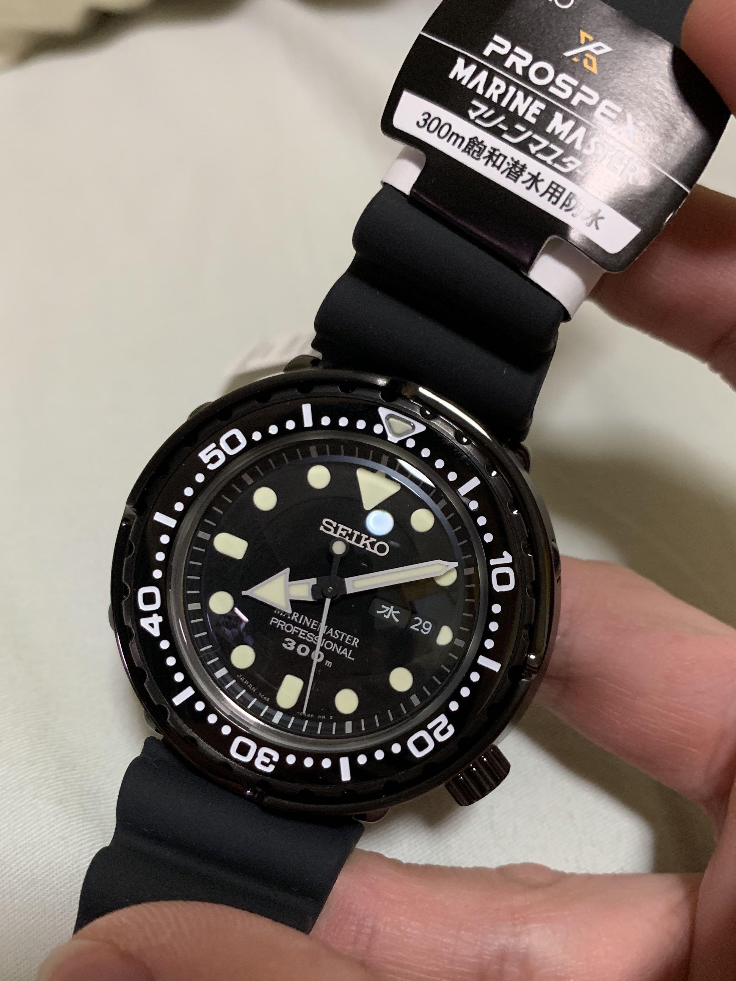 Brand New In Box Seiko Prospex Marine Master Tuna 300 Black SBBN035 For Sale!,  Mobile Phones & Gadgets, Wearables & Smart Watches on Carousell