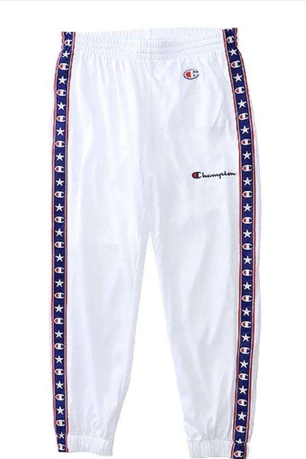White champion clearance track pants