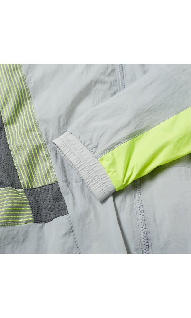 nike woven tracksuit set in beige