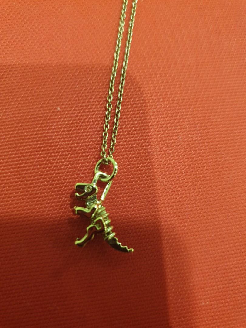 Coach t rex necklace hot sale