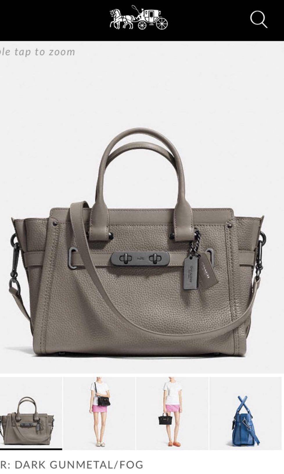 Coach swagger gunmetal shop