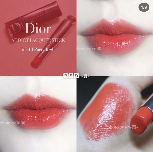 dior 744 party red