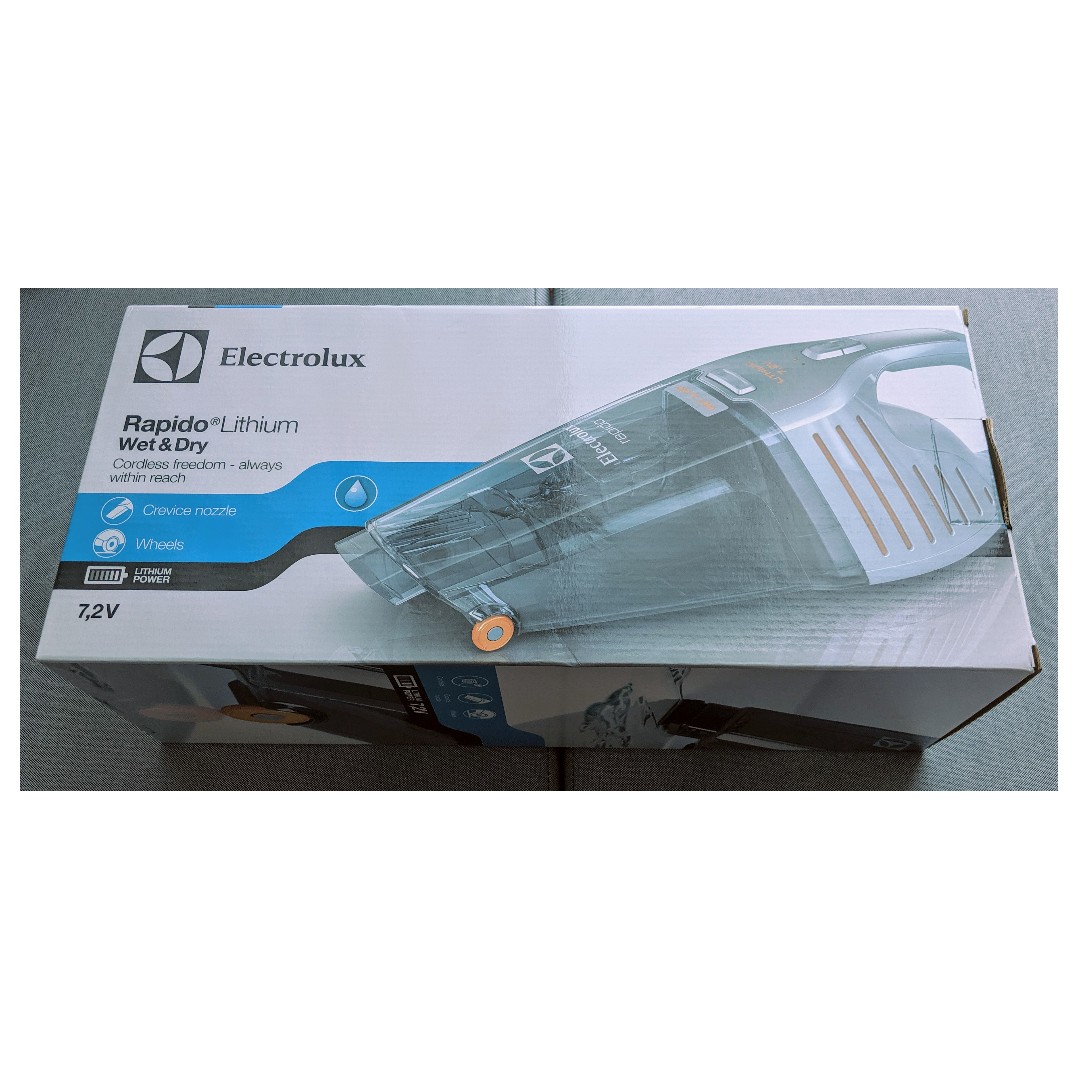 Electrolux Rapido Wet and Dry Handheld Vacuum Cleaner ZB6106WD, TV