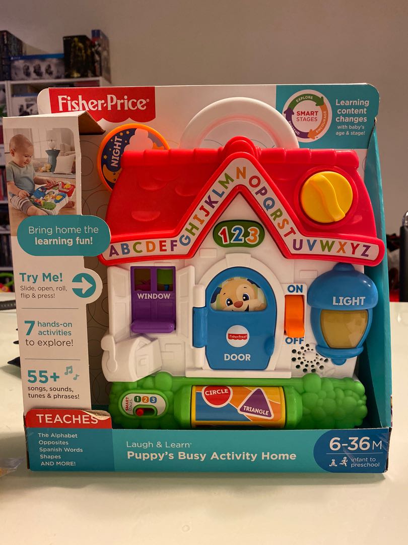 Fisher price laugh and learn puppy's busy activity home clearance