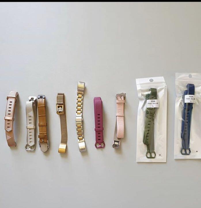 FITBIT Alta HR (Category: Wearables & Smart Watches) located in Pasig City. Submitted by tinld (Listing ID 259159357, Image 2). Description: Fitbit Alta HR with Charger no Box Excellent Condition 🤩 Comes with 8 straps (please refer to the photos) Shipping to be shouldered by the buyer.