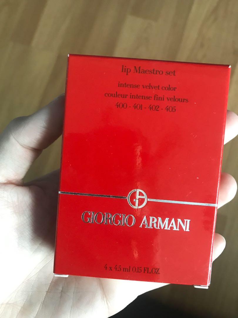giorgio armani lip maestro set
