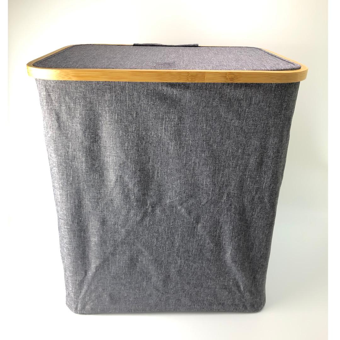 Gray Modern Collapisble Laundry Hamper (Category: Laundry Baskets) located in Quezon City. Submitted by knusph (Listing ID 259252592, Image 2). Description: ===CLEARANCE SALE !!!=== Tote a full load of dry laundry to your dresser in this laundry hamper. Two cut out handles provide carrying options. Between laundry days, the basket collapses smoothly for compact storage. This modern bin also stores toys, magazines, throw blankets in style. Dimensi
