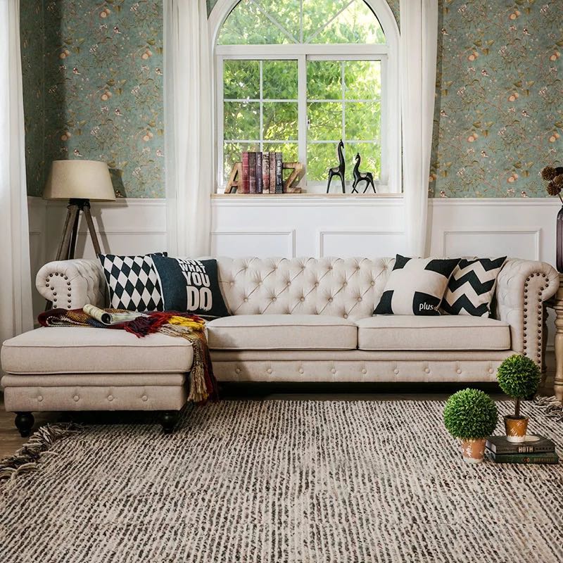 Hampton L Shape Chesterfield Sofa Furniture Sofas On Carousell