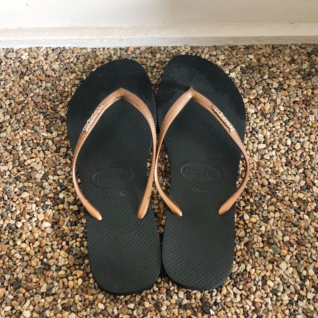 havaianas slim bronze