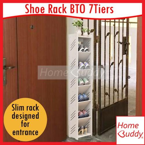 shoe Rack BTO 7 Tiers Door Entrance Shoe Rack READY Stocks SG HomeBuddy shoe cabinet slim shoe rack hdb bto shoe r
