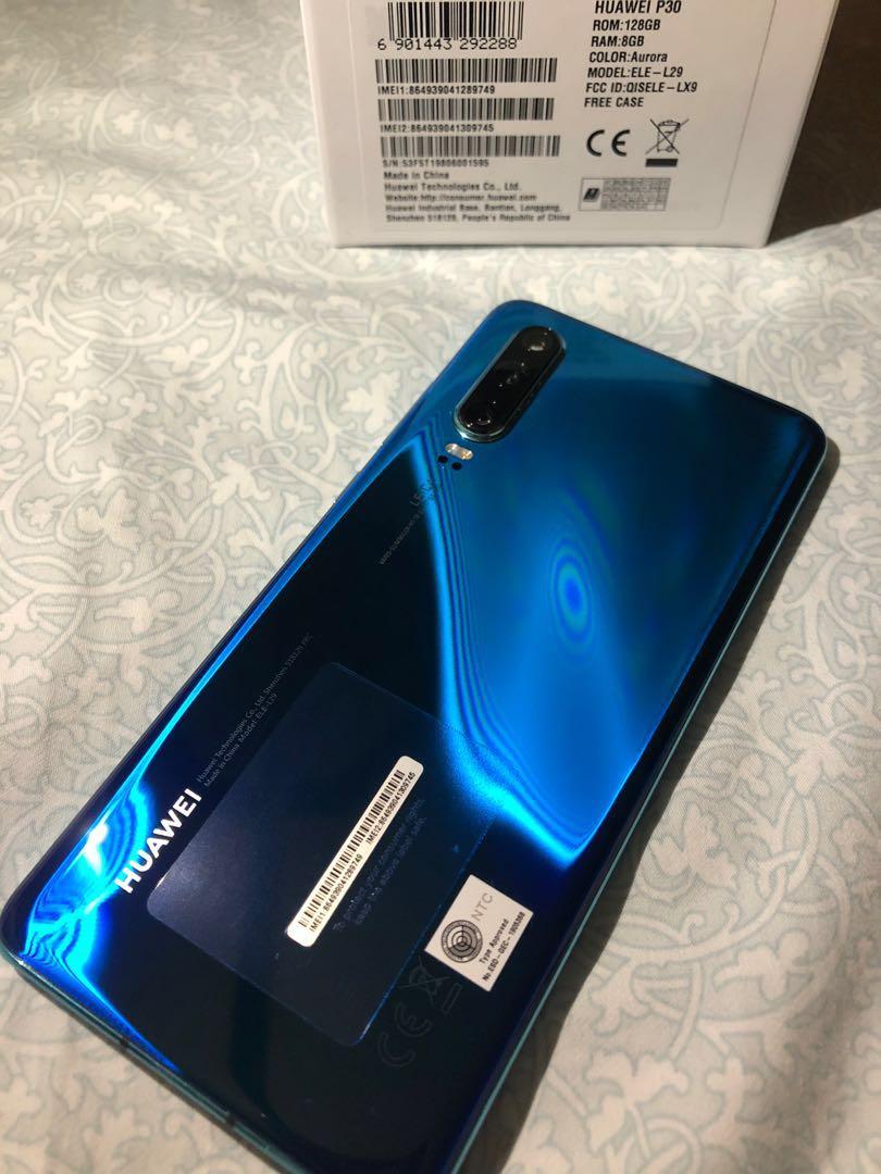 Repriced! - Huawei P30 (Aurora) (Category: Huawei) located in Marilao. Submitted by gi_yan (Listing ID 259123008, Image 3). Description: • Almost BRAND NEW. Never used. Tested only. • Globe-locked • Opened box at GLOBE store, to check phone for any physical damage, and to test the phone also. • ALL accesories included (charger, headset, manual) • Comes with FREE ORIGINAL HUAWEI phone case • May request for additional photos. Just send me a messag