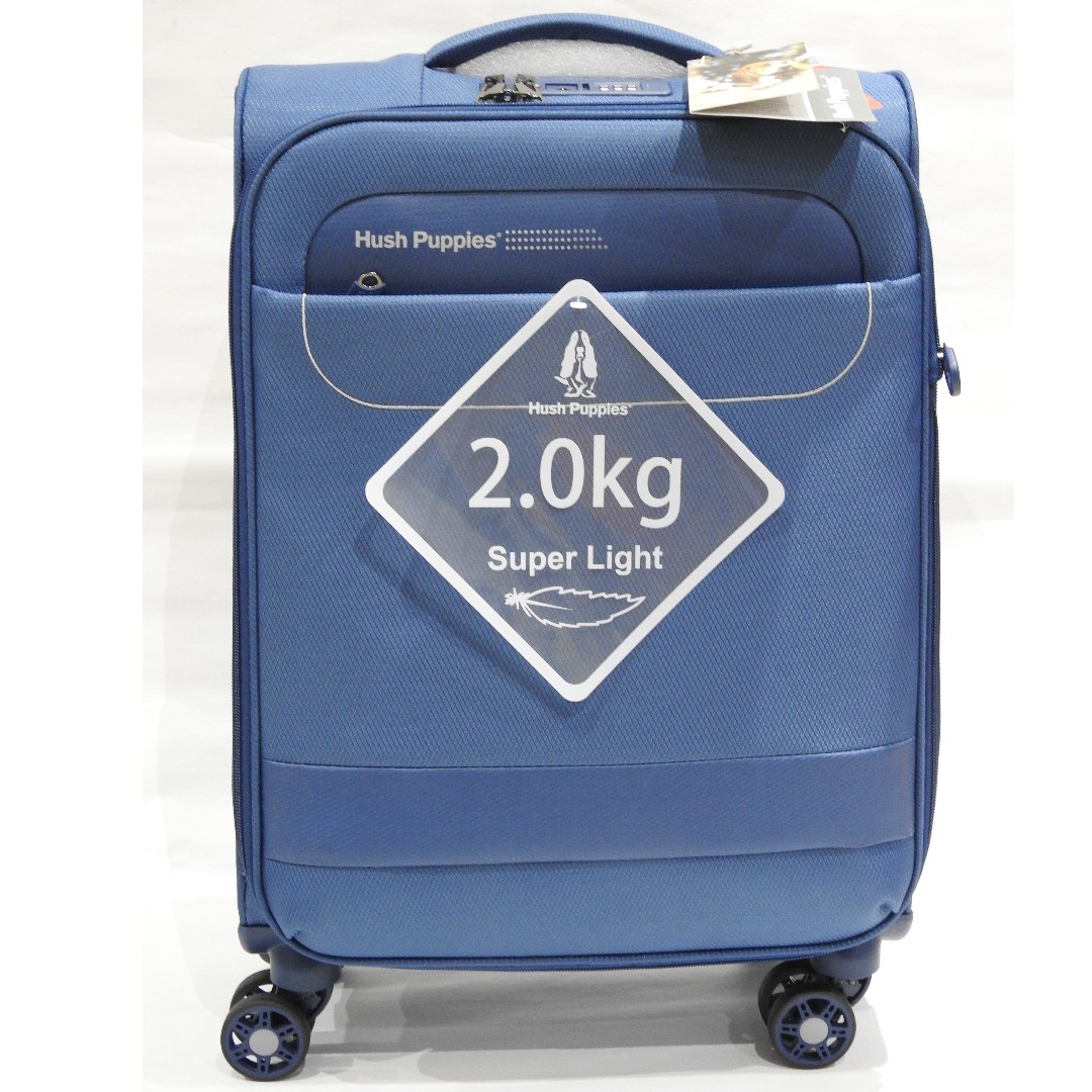 Cabin Baggage Luggage Hush Puppies 2.0 kg Super Light Blue