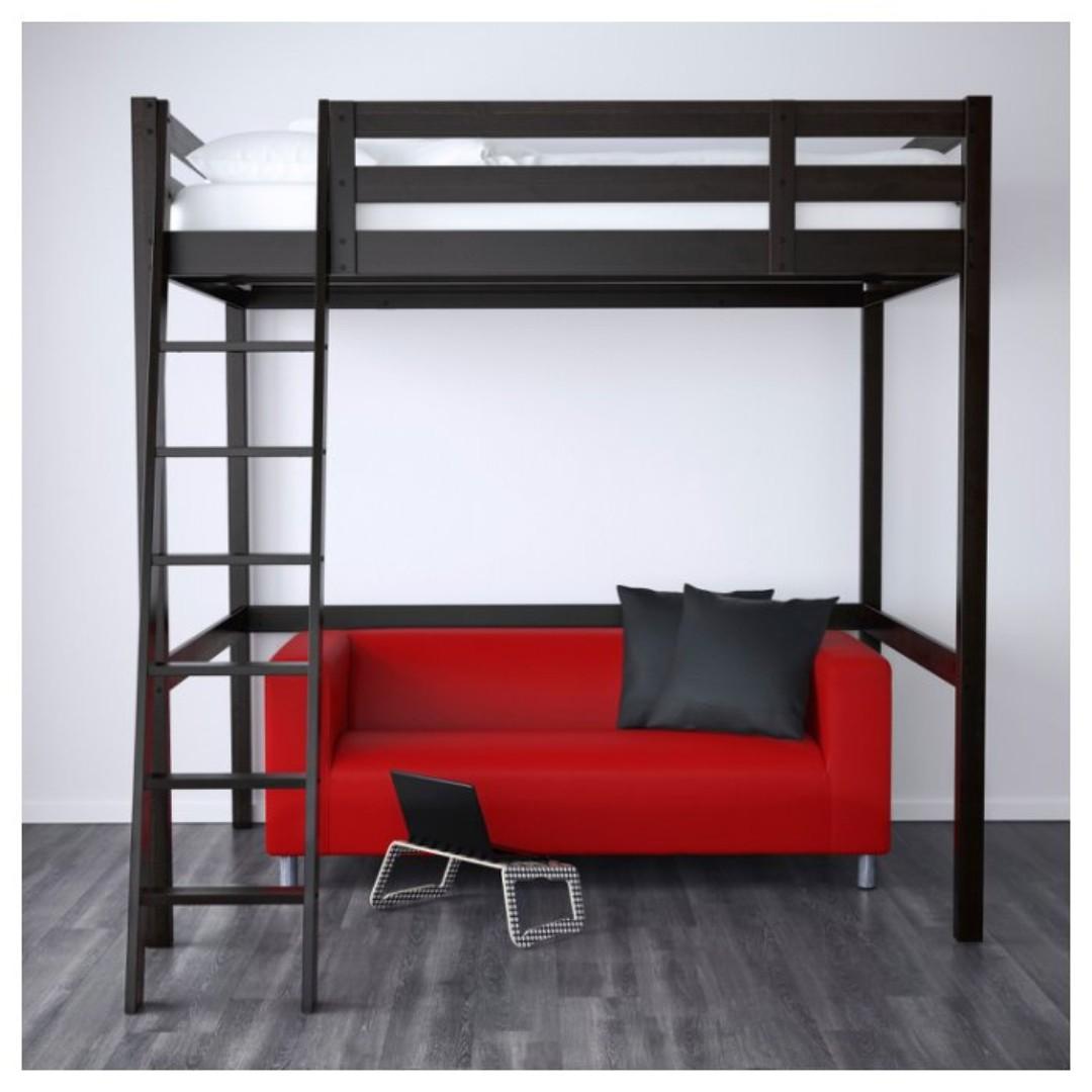 急售）IKEA STORÅ 上下舖 高腳床架 STORA 小空間 套房 原價9,990 穩固 不搖晃 雙人床 單人床 照片瀏覽 2
