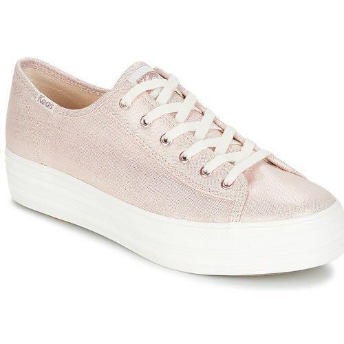 Keds triple 2024 kick metallic linen