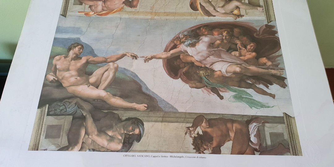 Michaelangelo Creazione Di Adamo Vintage Collectibles Stamps Prints On Carousell