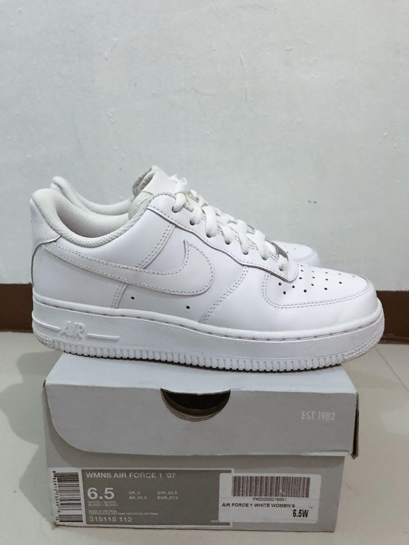 white air force 1 womens size 6.5