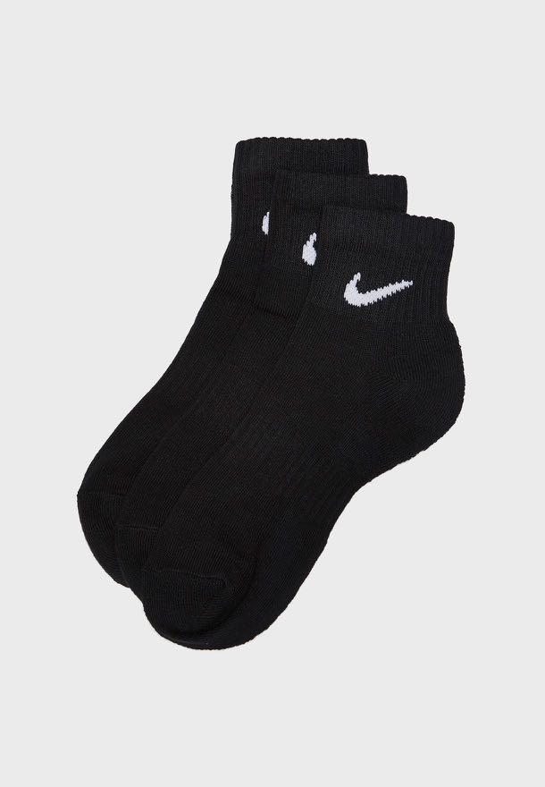 black ankle socks nike