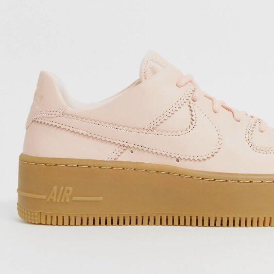 pale pink air force 1 sage low trainers