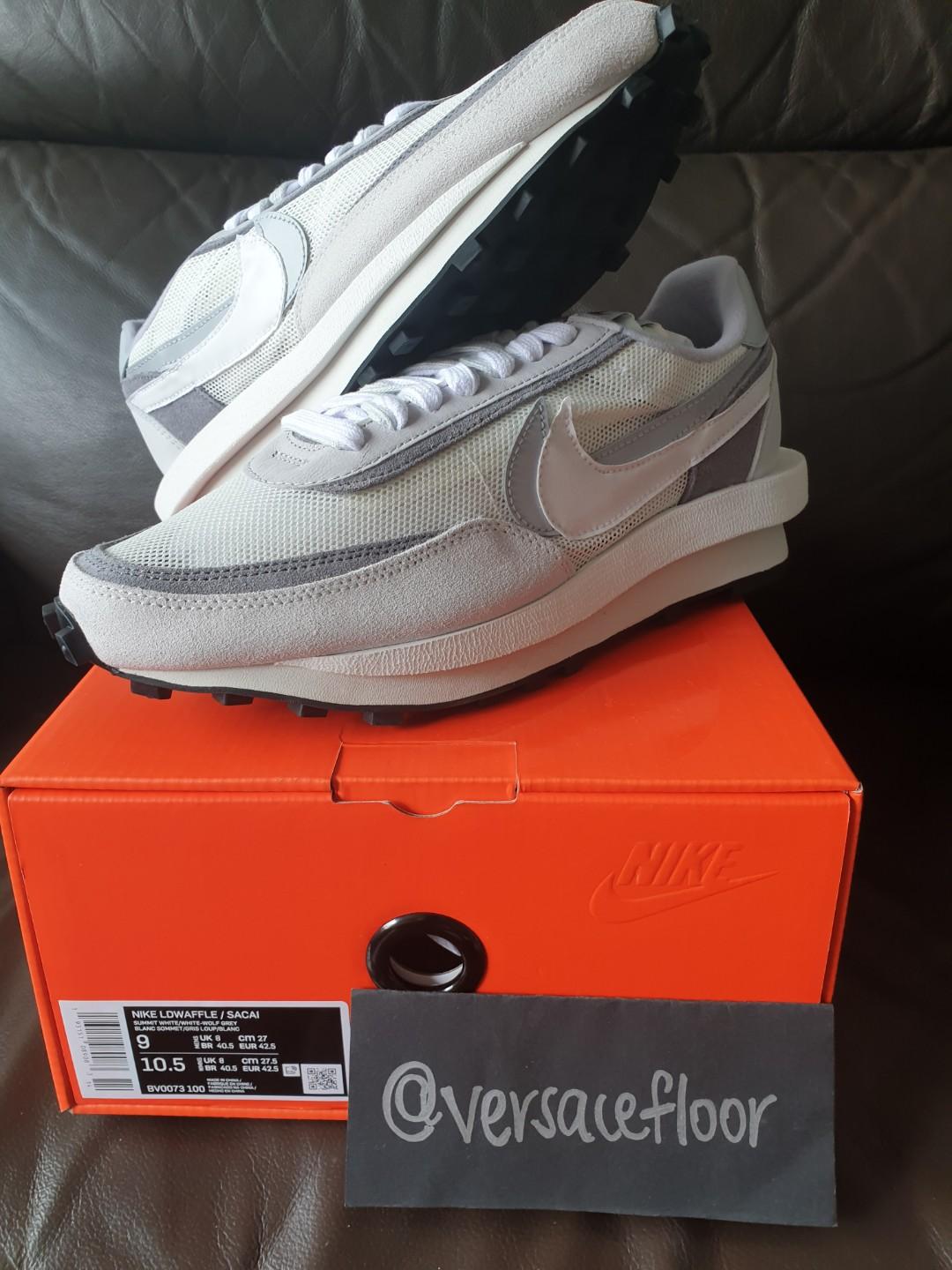 Nike Sacai LDWaffle Summit White Wolf Grey Men s Fashion Footwear Sneakers on Carousell