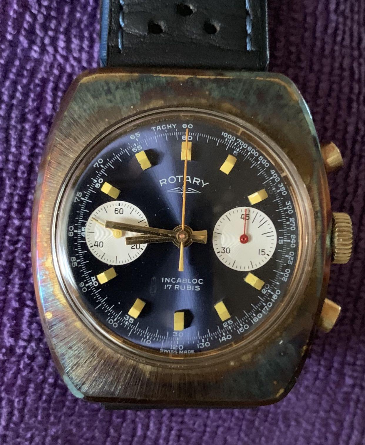 Rotary vintage new arrivals chronograph
