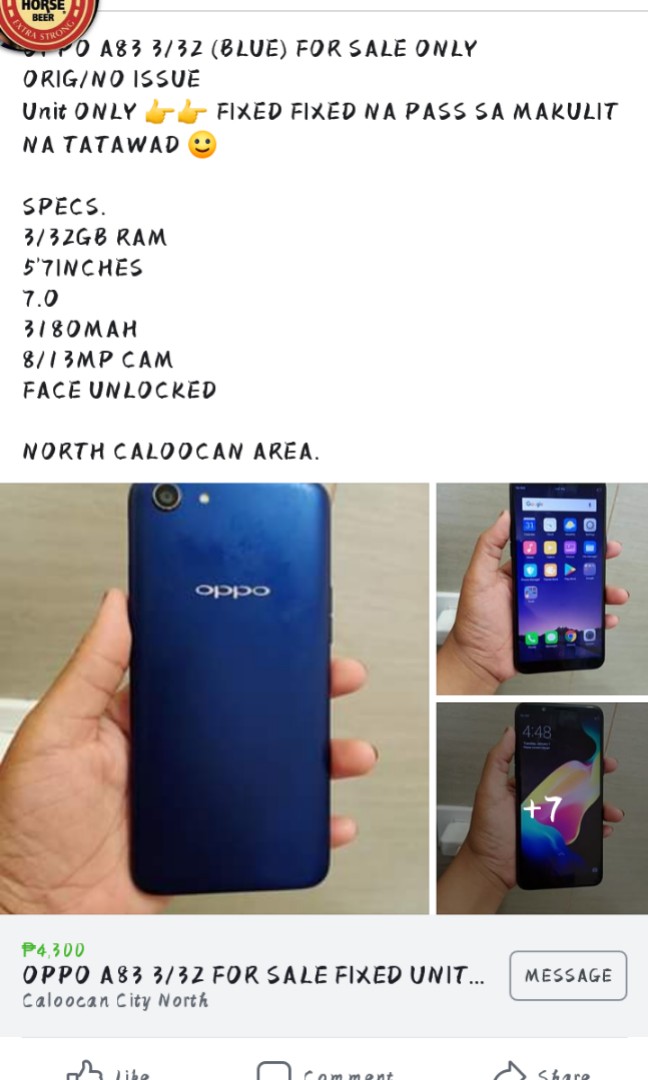 oppo a83 specs 3 32