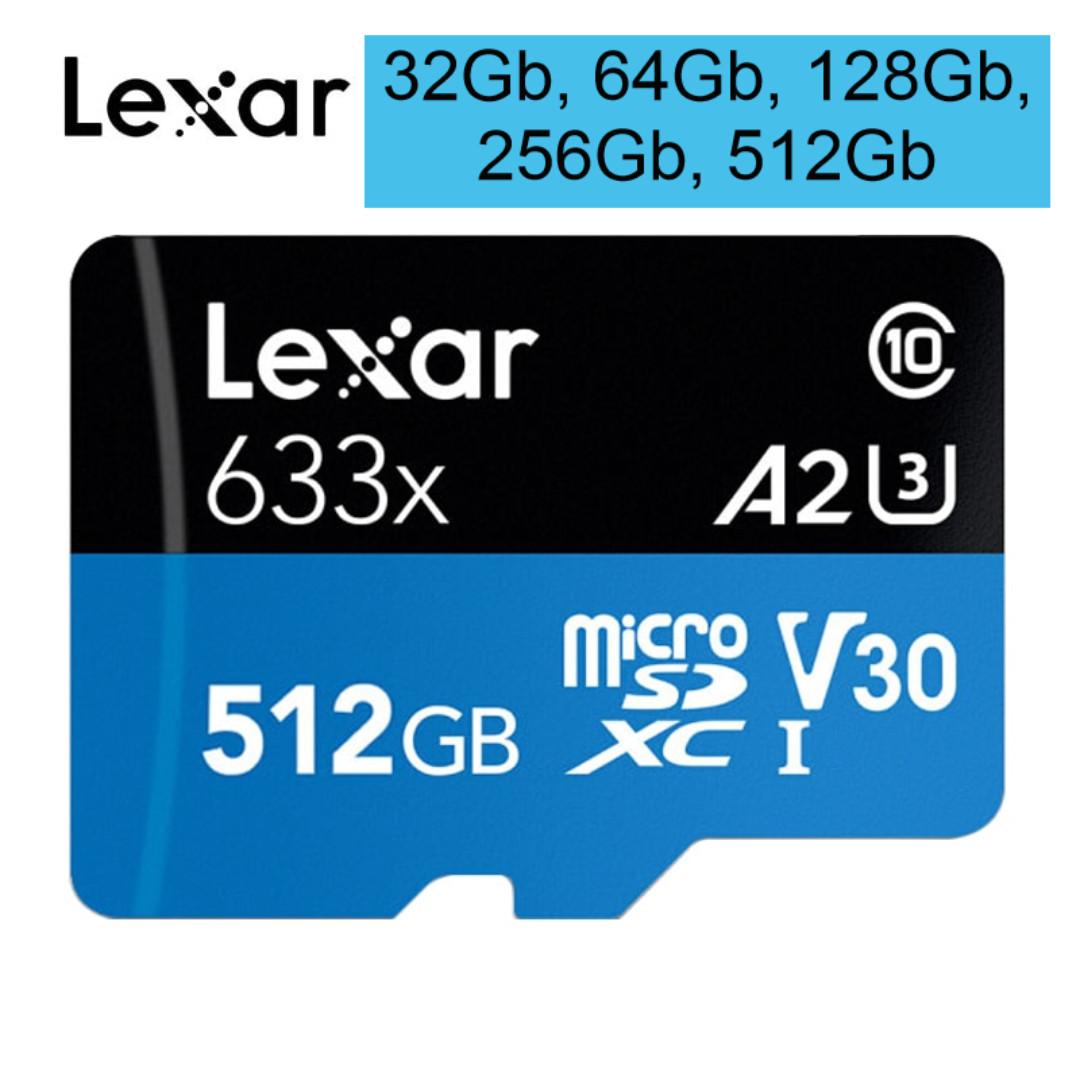 Po Lexar 32gb 64gb 128gb 256gb Sdxc Sdhc Micro Sd Card Mobile Phones Tablets Mobile Tablet Accessories Mobile Accessories On Carousell