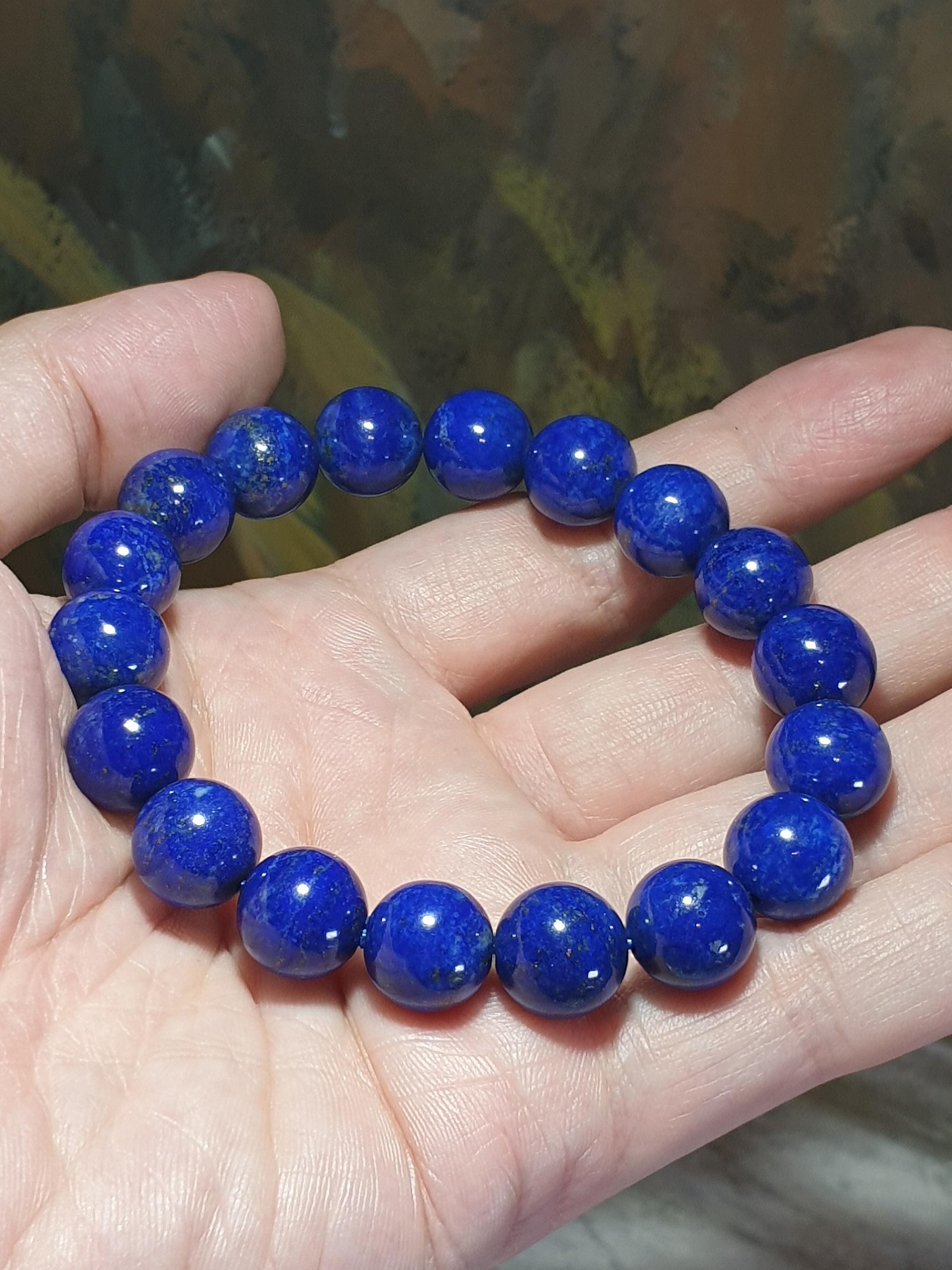 Natural New 10mm Blue Lapis Lazuli Gems Necklace 18'' AAA Pendants Elephant 