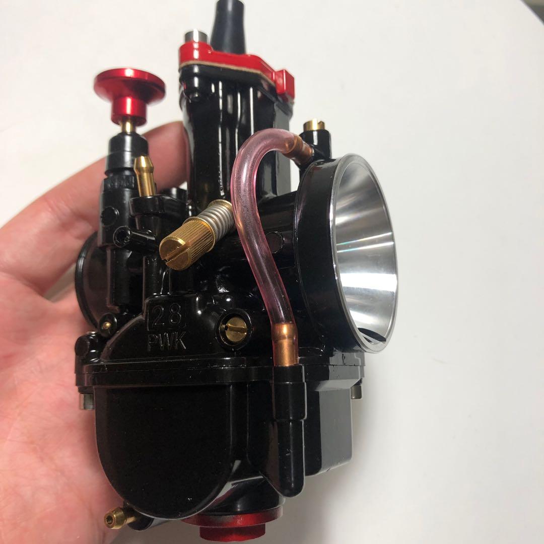 新品付有修理包pwk28 Pwk化油器dio 勁戰迪爵rs Cuxi Jr 奔騰g4 Gp Bws100 Jog90 野狼pwk28化油器 半月型節流閥設計第3油路化油器改裝專用28mm口徑第3油路更加速尾速油氣足 汽機車零配件在旋轉拍賣