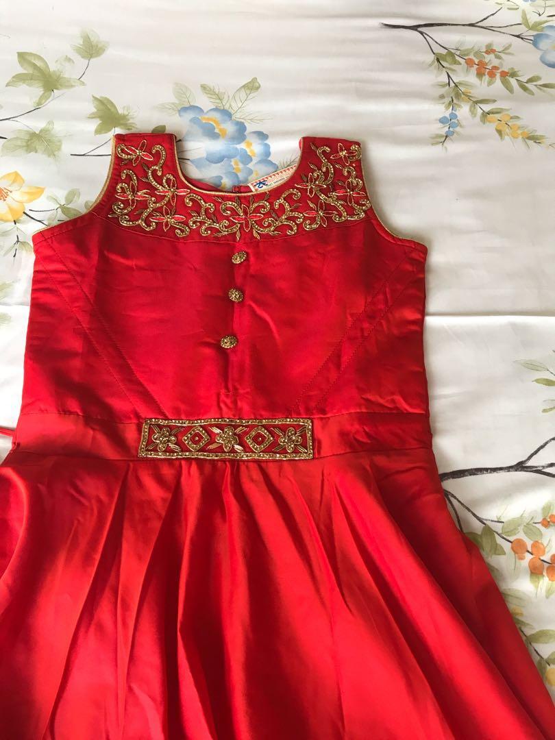 Girls red dress size 14 outlet