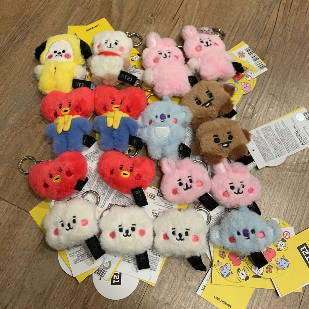 bt21 fluffy plush