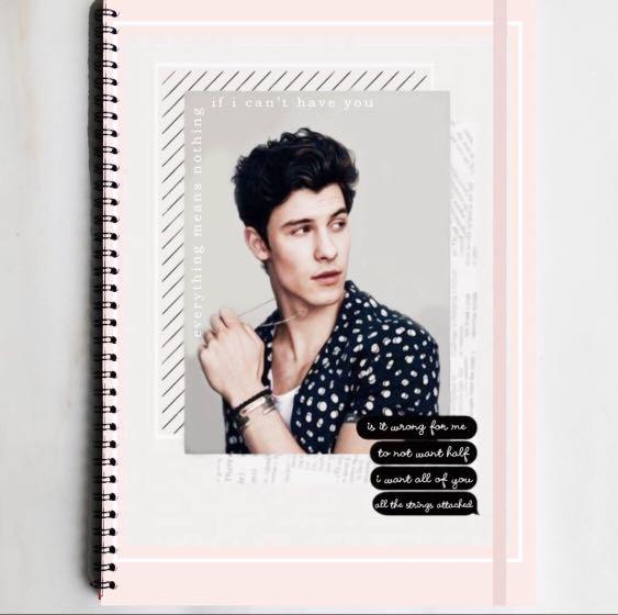Shawn Mendes Song Quote Novelty Spinout Notebook Books Stationery Stationery On Carousell