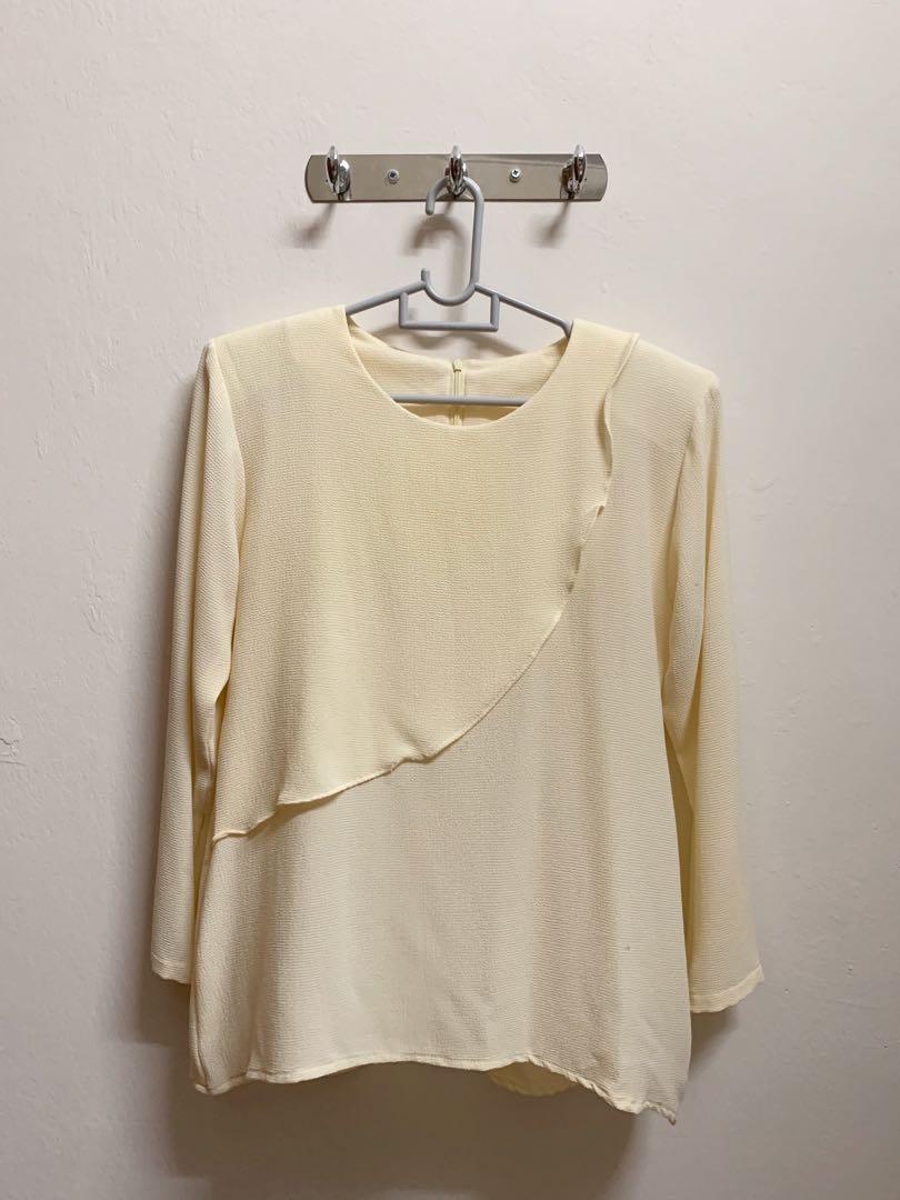soft yellow blouse