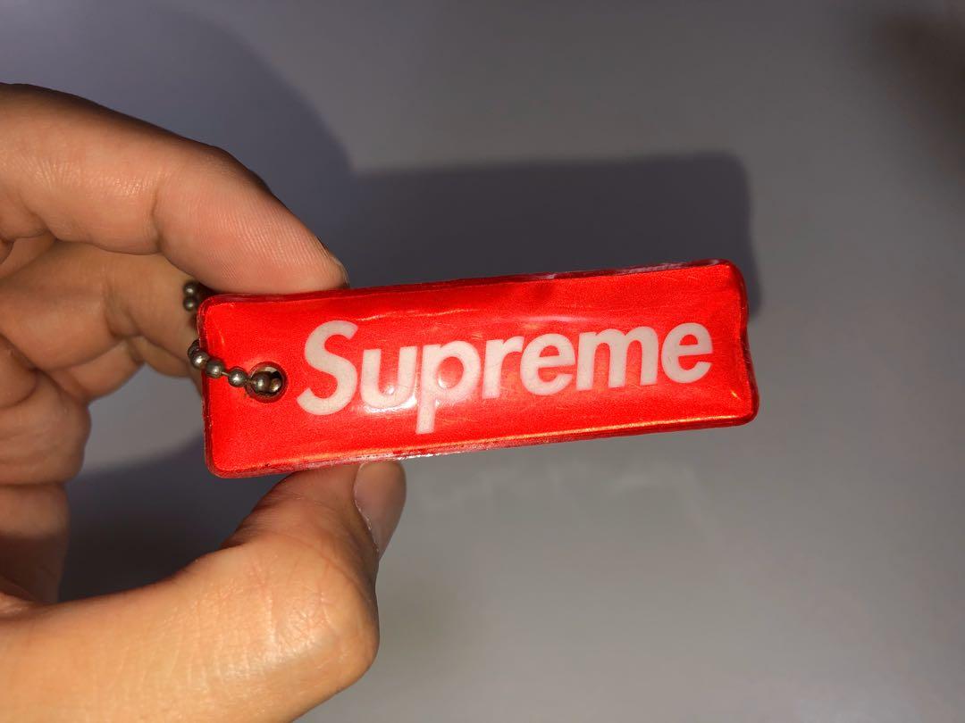 Supreme 3M Reflective Puffy Keychain Red FW14 floating key chain