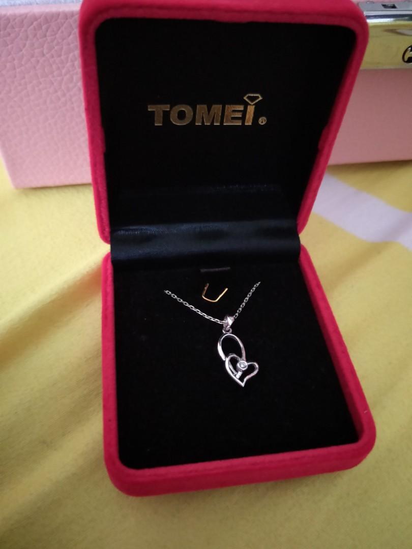 Tomei White Gold Necklace Women s Fashion Jewelry Organisers