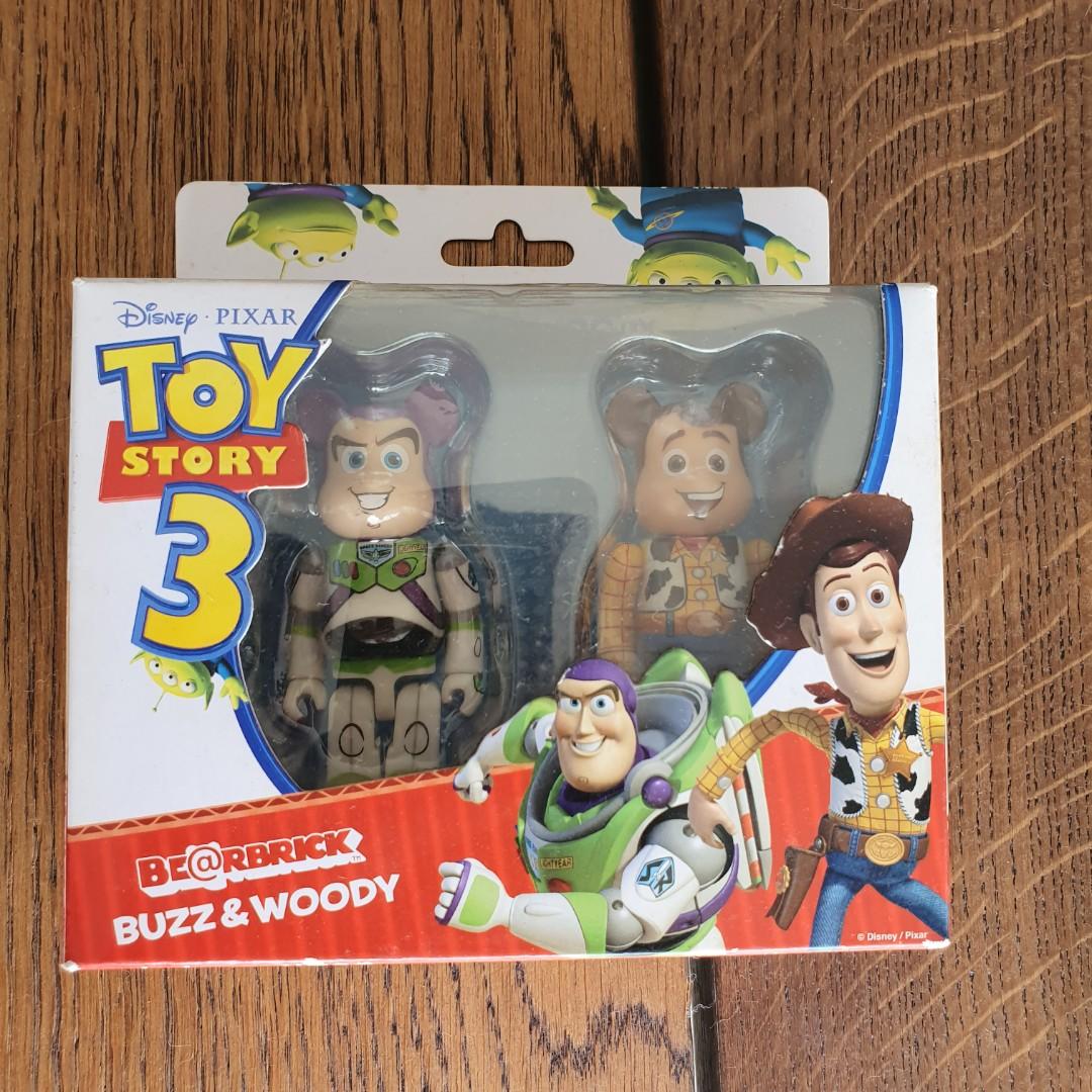 Woody & Buzz Set Medicom BE@RBRICK 100% Toy Story 3, Hobbies