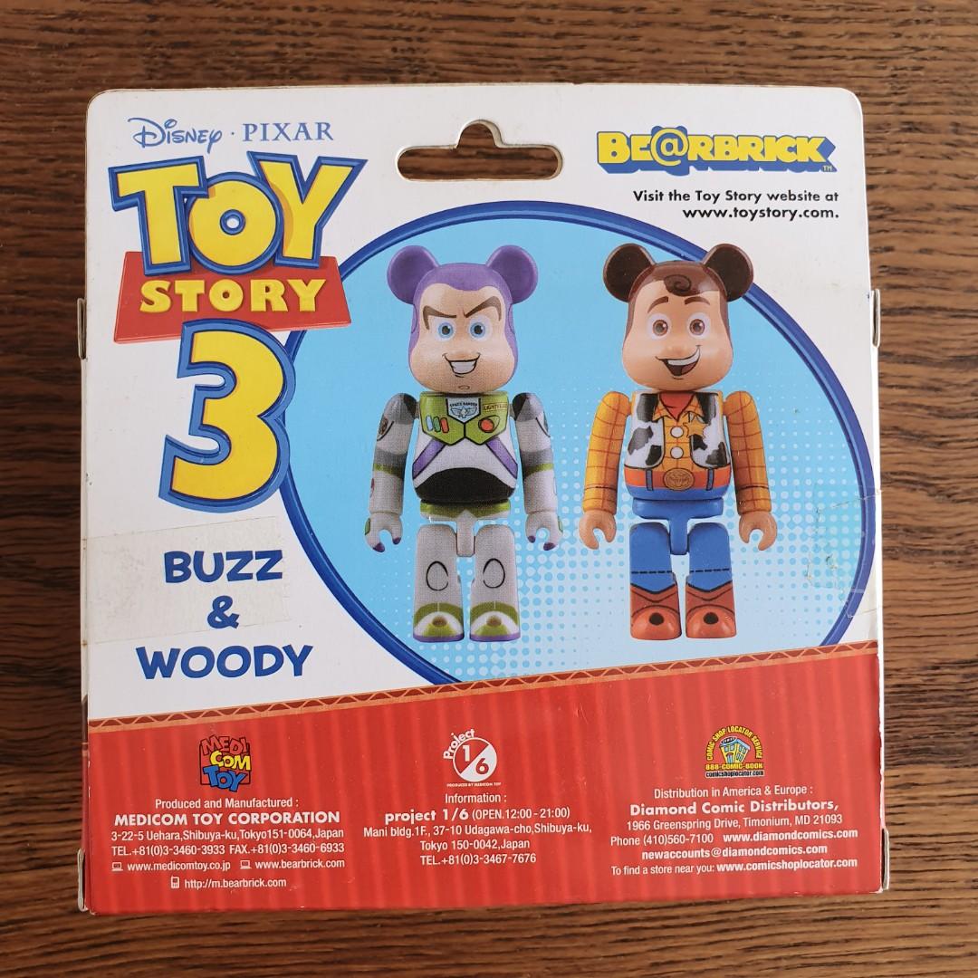 Woody & Buzz Set Medicom BE@RBRICK 100% Toy Story 3