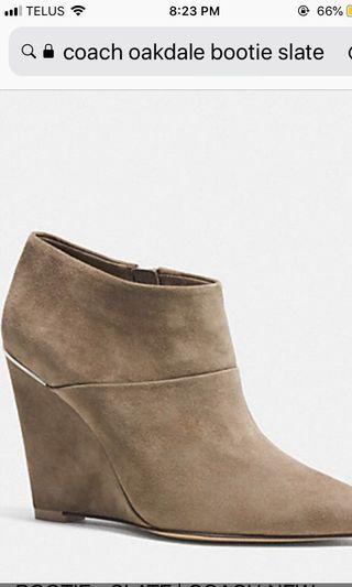 PRICE DROP Coach Oakdale Suede Bootie 8.5