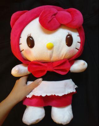 Hello Kitty plush stuffed toy. Little Red Riding Hood version