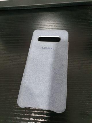 Samsung S10 plus cover alcantra blue