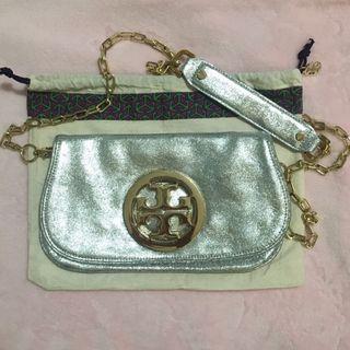 Tory Burch Amanda Metallic Silver