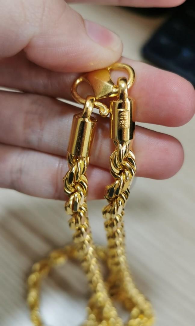 916 gold rope chain Luxury Accessories on Carousell