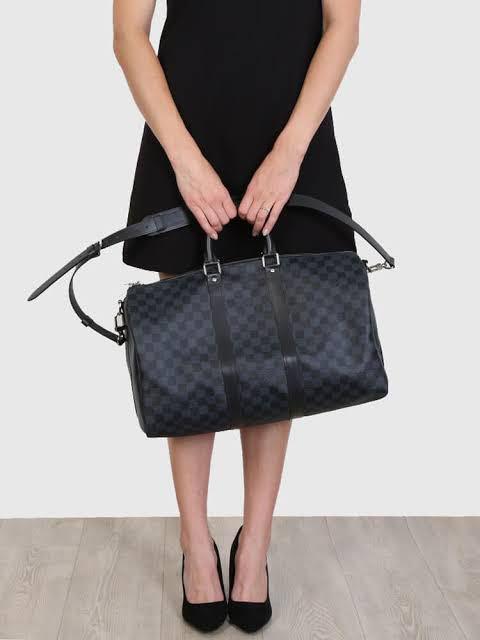 3D model Louis Vuitton Bag Keepall Bandouliere 45 Damier Cobalt VR / AR /  low-poly