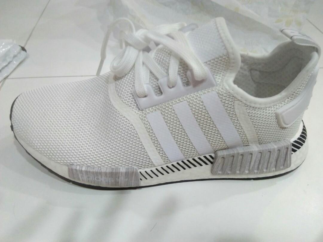 Adidas NMD R1 White Men s Fashion Footwear Sneakers on Carousell