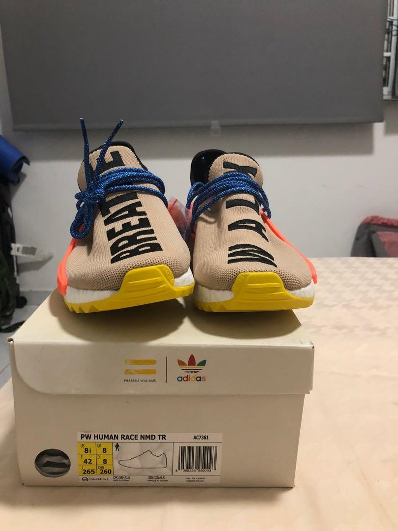 Adidas Pharrell Williams human race nmd, Men's Fashion, Footwear, Sneakers  on Carousell