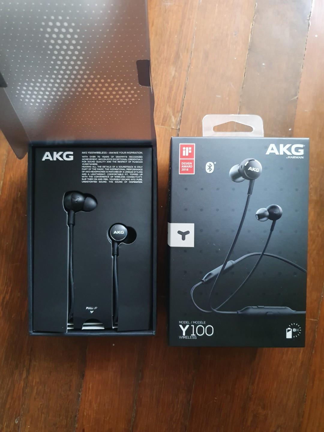 akg y100 wireless bluetooth earbuds