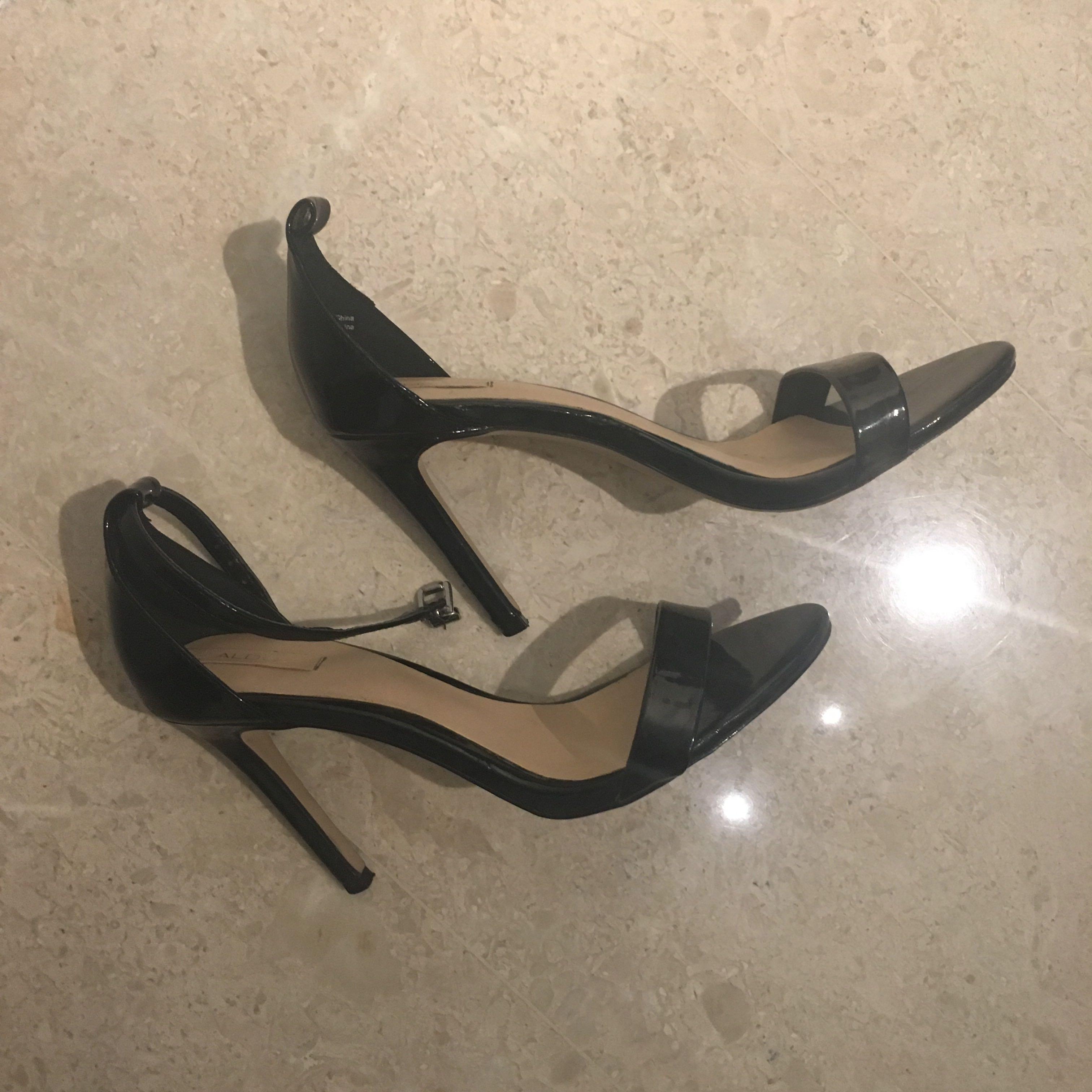 ALDO black patent stiletto heels, Women 
