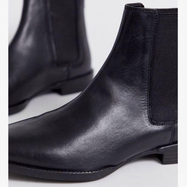 Asos design atom leather chelsea boots on sale