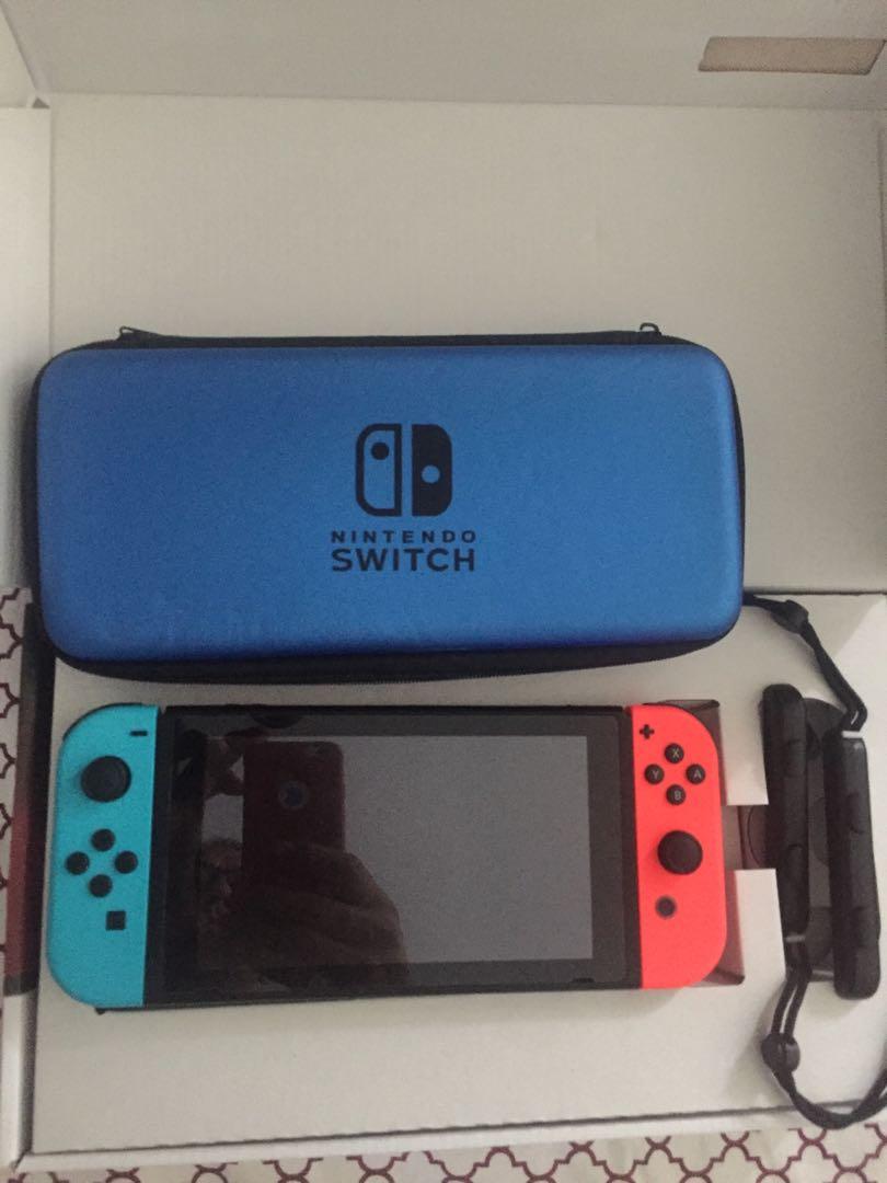 Bintendo Switch (Category: Nintendo) located in Shah Alam. Submitted by jelly_slime (Listing ID 259353885, Image 1). Description: Nintendo Switch Console plus Pokken Tournament Game Mario Cart deluxe 8 Game Orignal (All in the plastic case) Warranty Still Valid until 2020 5 monthhs old old .