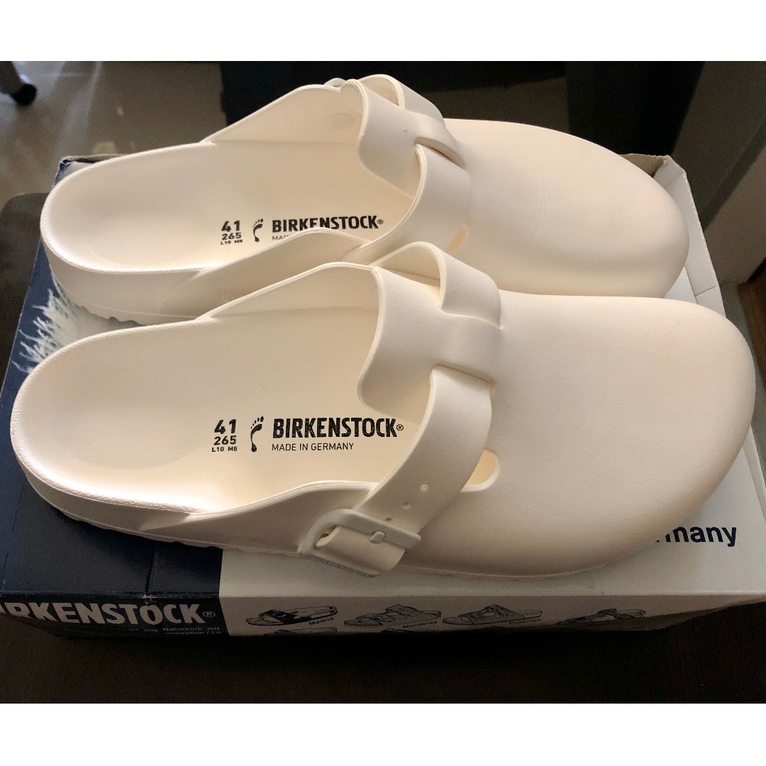 birkenstock boston eva white